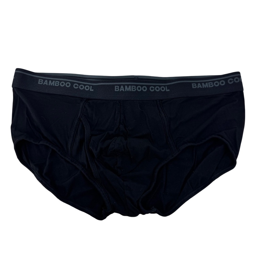 Bamboo Cool‎ Men's Brief Underwear Black Breathable Comfortable Size L